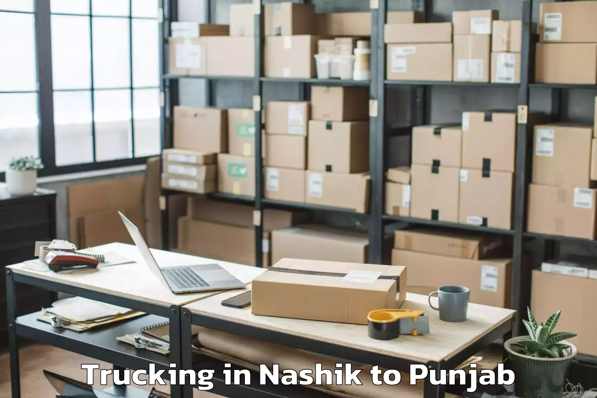 Reliable Nashik to Sanaur Trucking